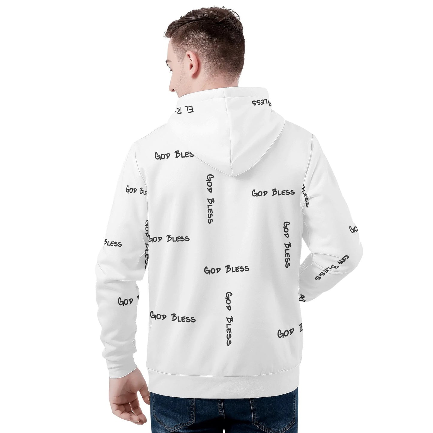 Unisex All Over Print God Bless Hoodie, Mens Hoodie, Womens Hoodies